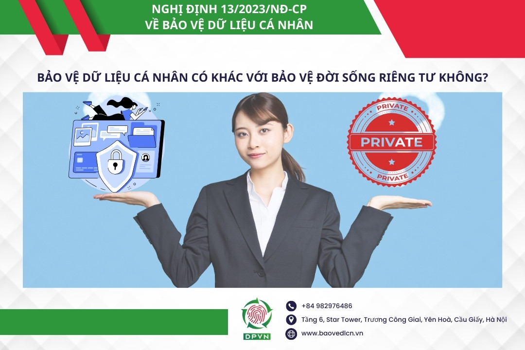 Bảo vệ dữ liệu cá nhân có khác với bảo vệ đời sống riêng tư không?