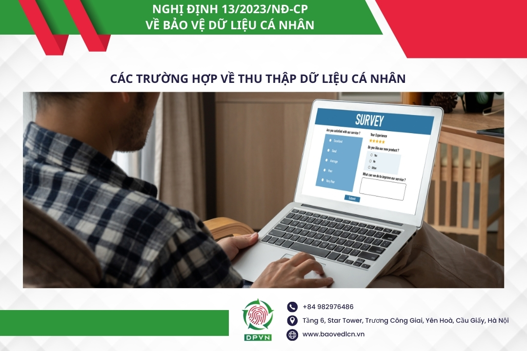 Các trường hợp về thu thập dữ liệu cá nhân