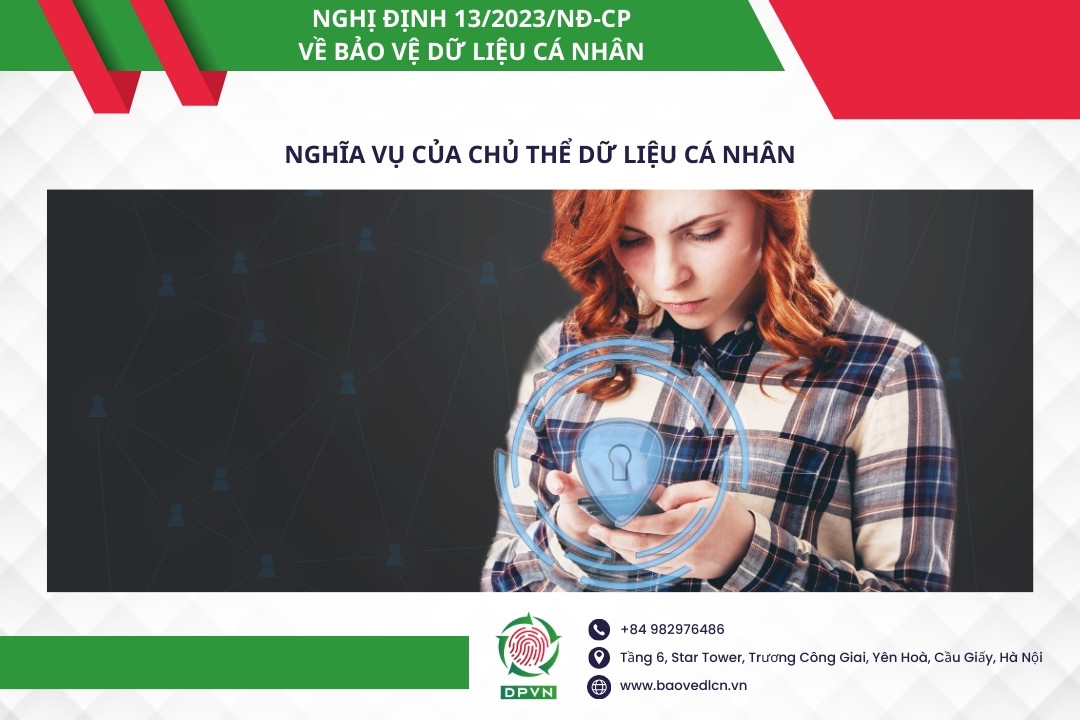 Nghĩa vụ của chủ thể dữ liệu cá nhân