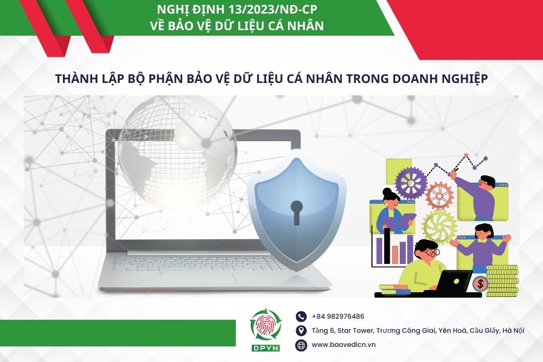 Thành lập bộ phận bảo vệ dữ liệu cá nhân trong doanh nghiệp