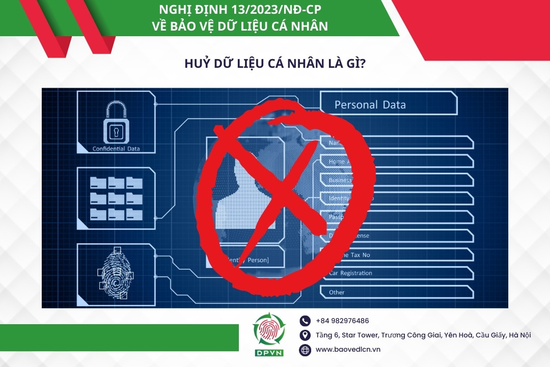 Huỷ dữ liệu cá nhân là gì?